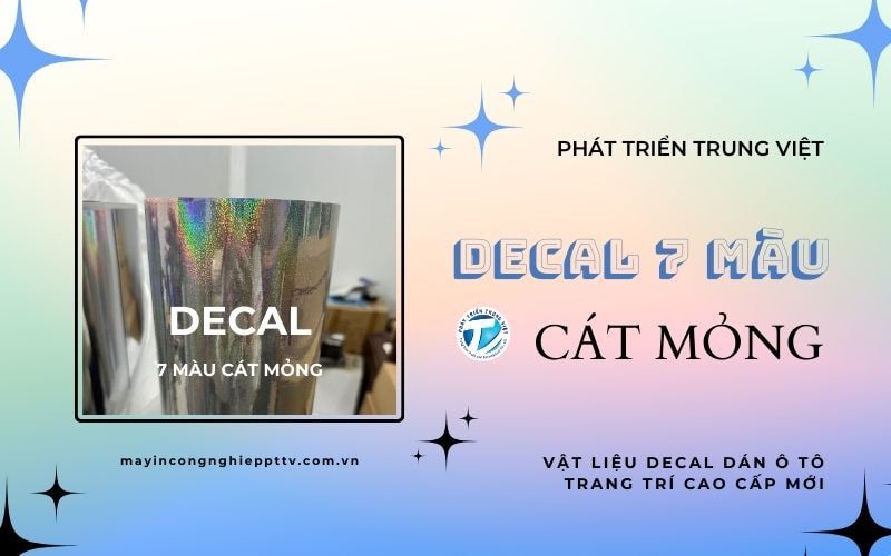 Decal 7 màu cát mỏng là gì? Vật liệu decal dán ô tô trang trí cao cấp mới